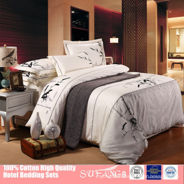 Dubai hotel new design long staple egyptian cotton bed sheet set / bedding article